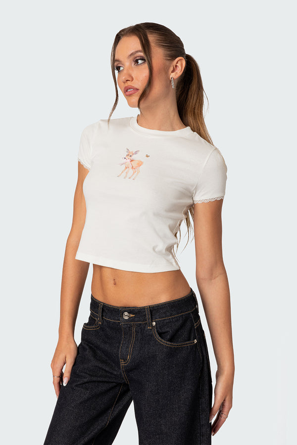 Edikted My Dear T Shirt White