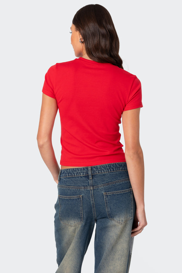 Edikted Nashville T Shirt Red