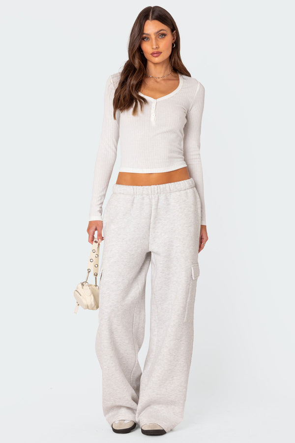 Edikted Noah Pointelle Top White