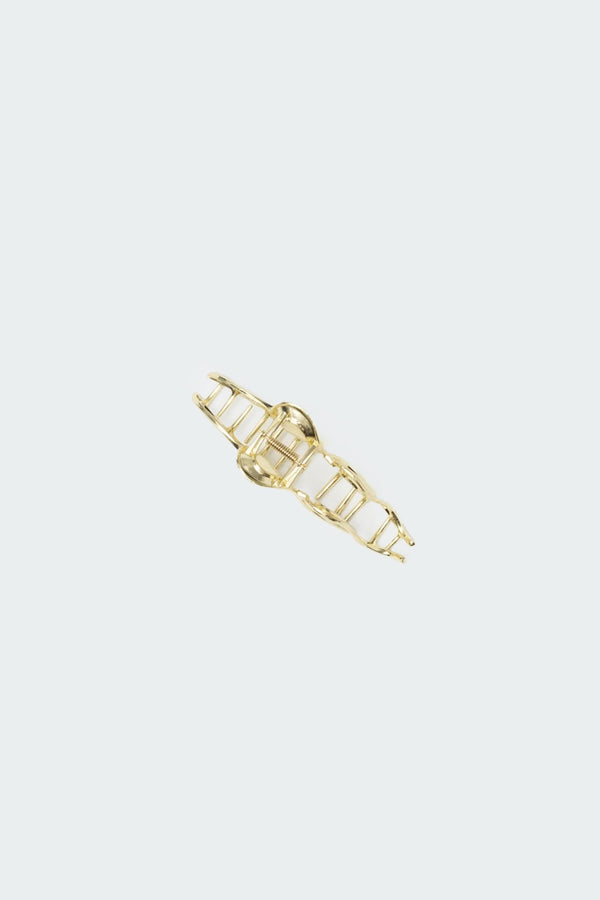 Edikted Pearl Abstract Claw Clip Gold