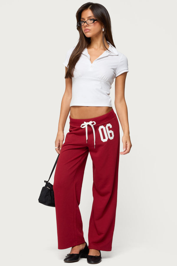 edikted Petite 06 Sweatpants burgundy