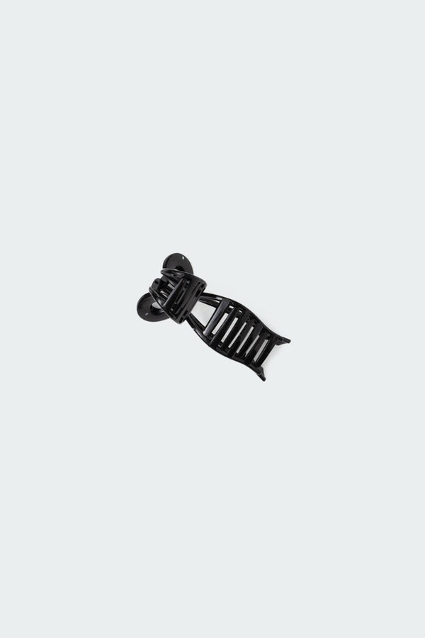Edikted Polka Dot Bow Hair Clip Black