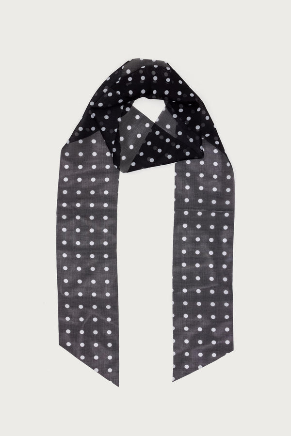 Edikted Polka Dot Sheer Scarf Black