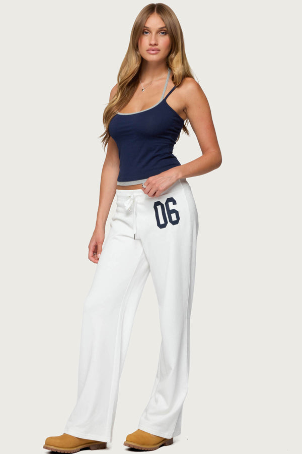 Edikted Roya Layered Halter Tank Top Navy