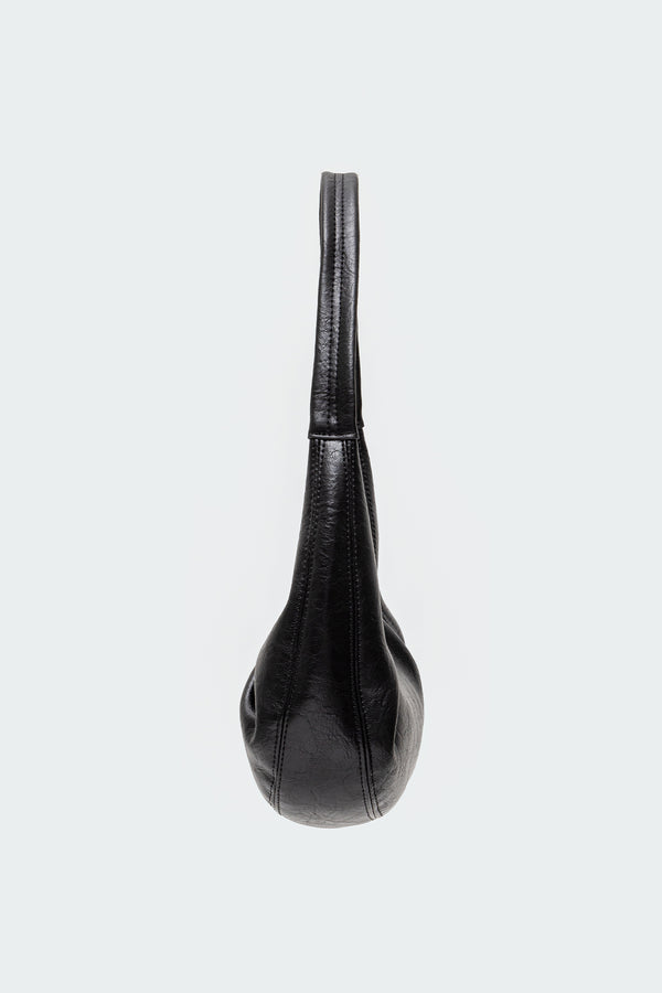 Edikted So Chic Faux Leather Shoulder Bag Black