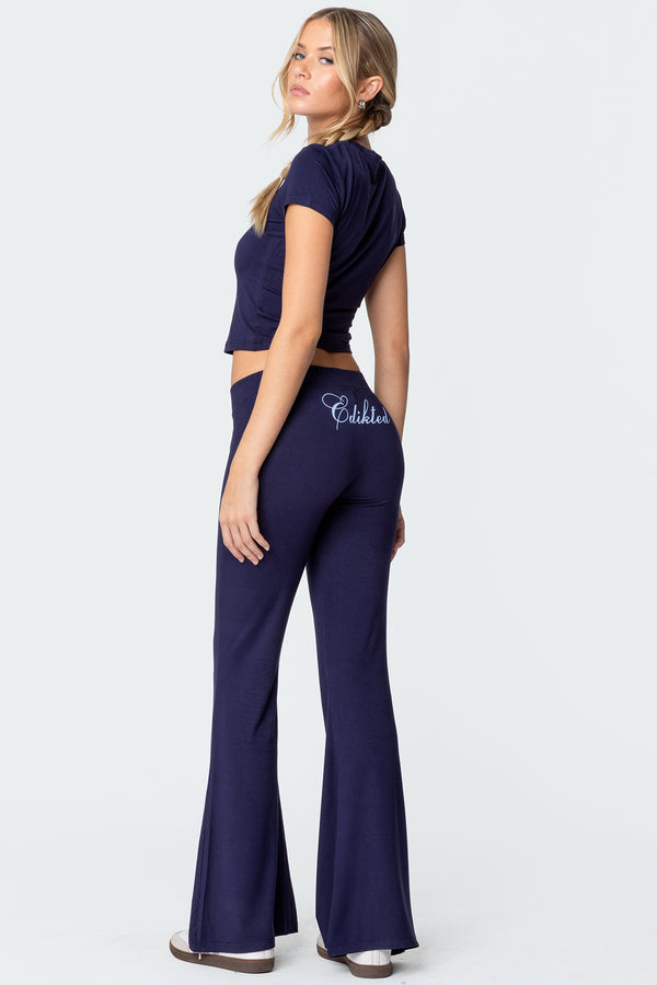 Edikted So Edikted T Shirt Navy