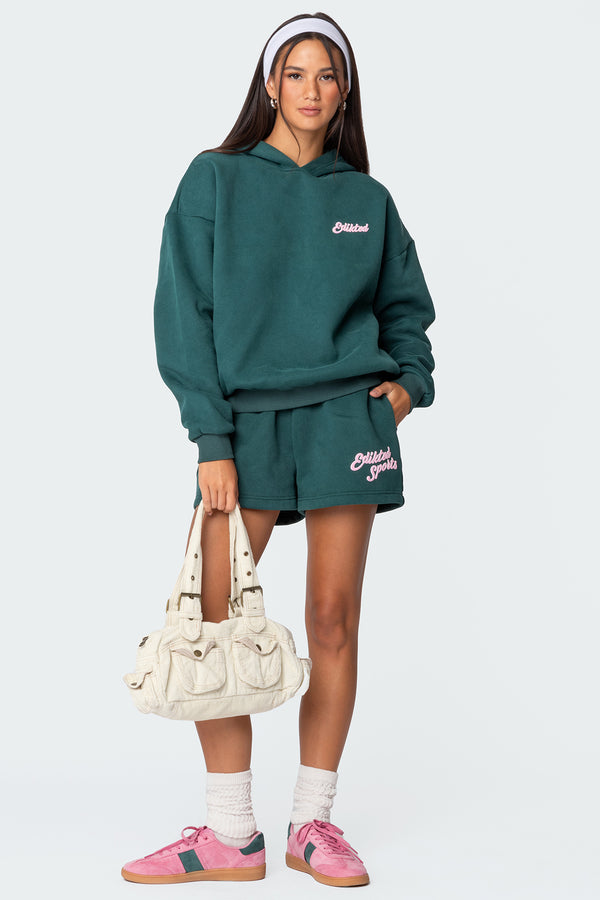 Edikted So Sporty Hoodie Green