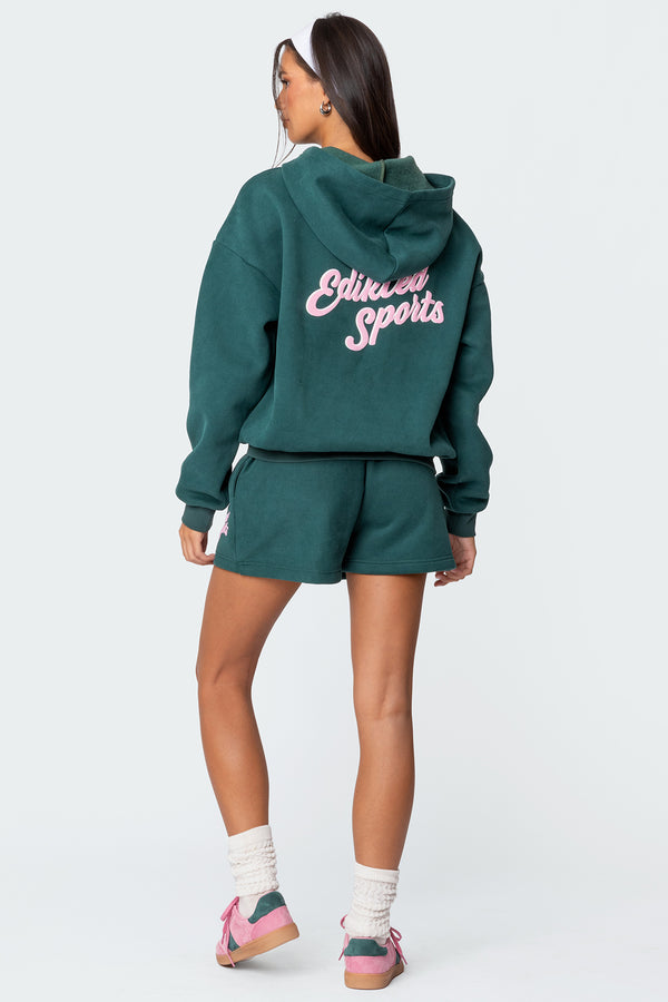 Edikted So Sporty Hoodie Green