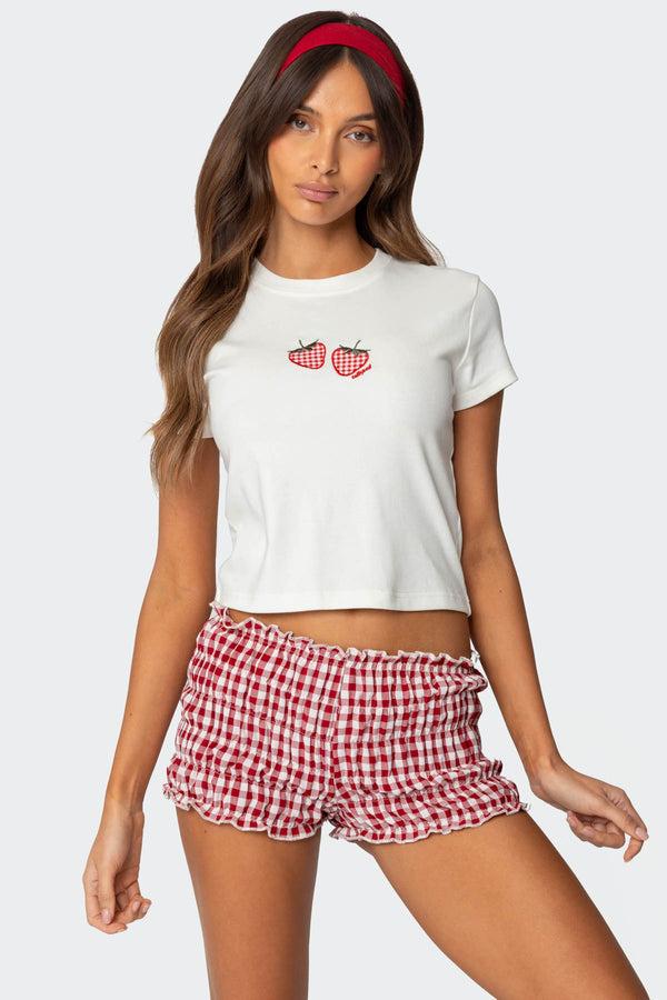 edikted So Sweet Baby T Shirt white