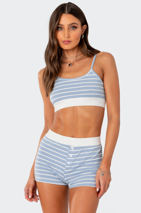 edikted Solene Bra Top blue