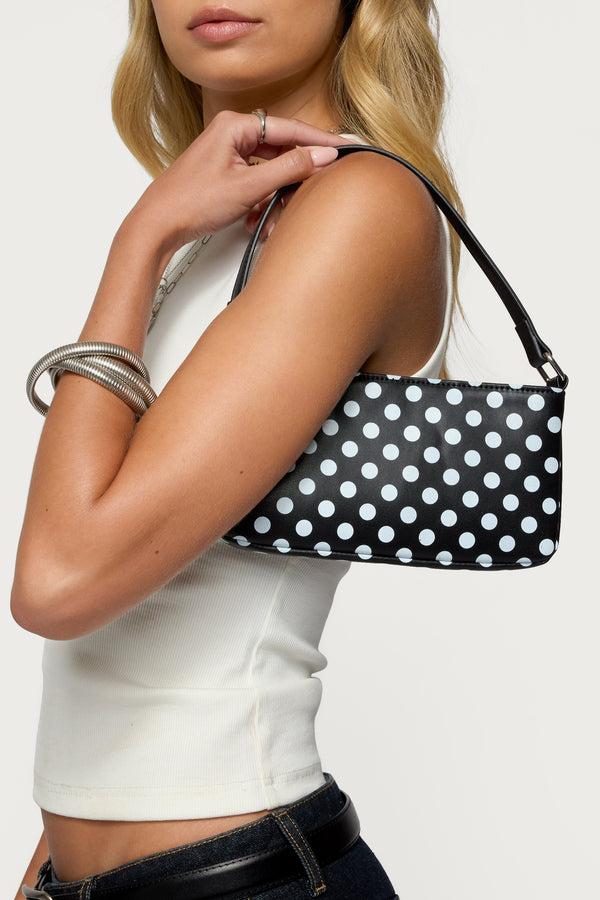 edikted Spotted Polka Dot Bag black