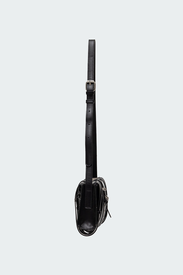 Edikted Strappy Grommet Bag Black