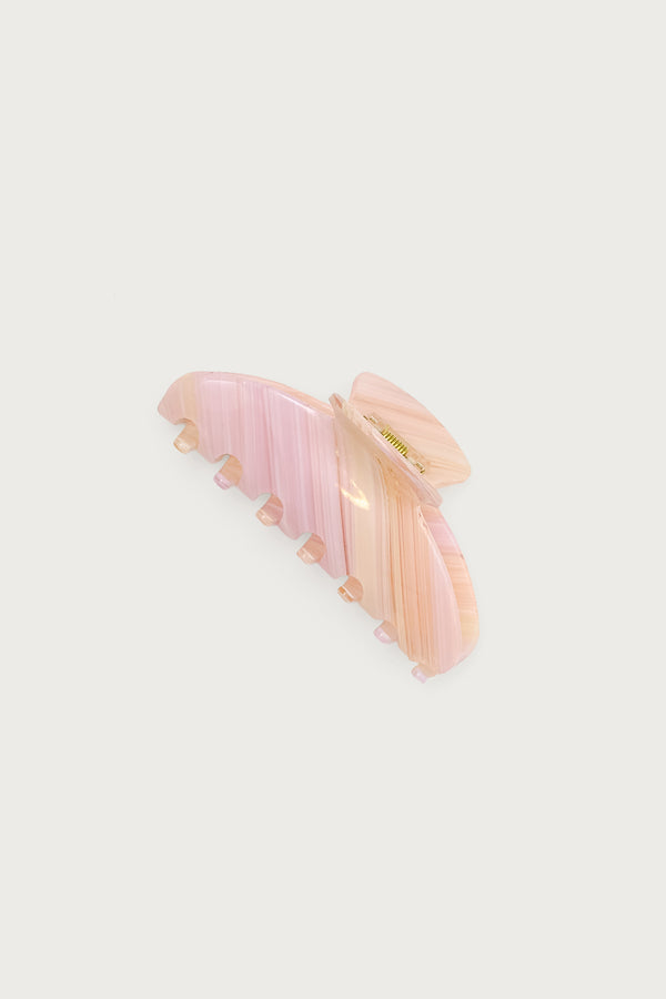 Edikted Striped Claw Clip Pink