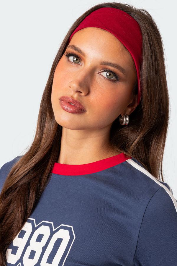 edikted Take On The Day Headband burgundy