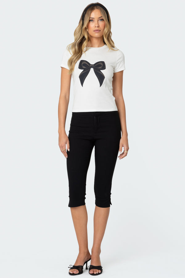 Edikted Tied Up T Shirt White