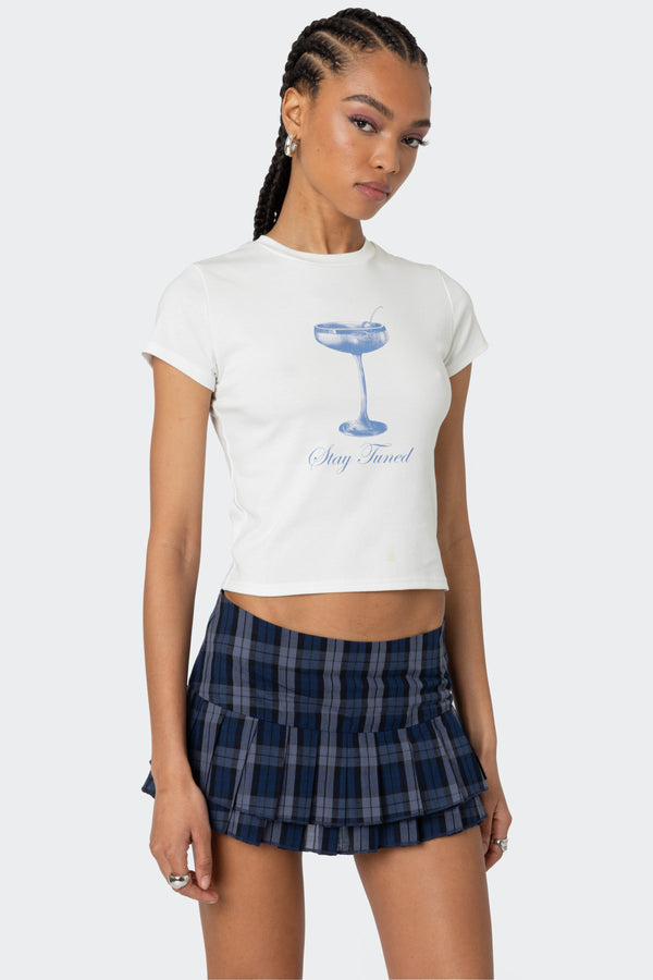 Edikted Tuned In T Shirt White