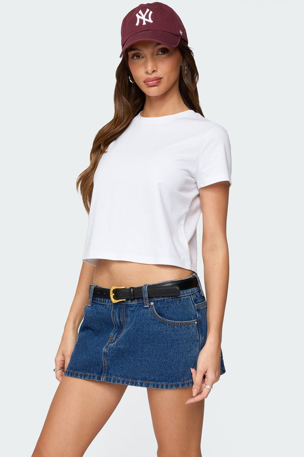 Edikted Twila Loose Fit T Shirt White