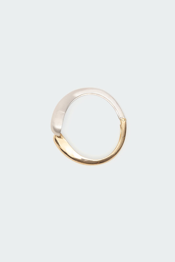 Edikted Mixed Tone Wrap Cuff Bracelet Gold And Silver