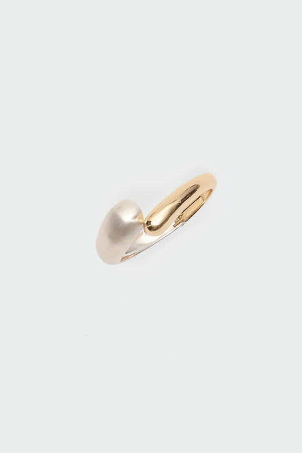 Edikted Mixed Tone Wrap Cuff Bracelet Gold And Silver