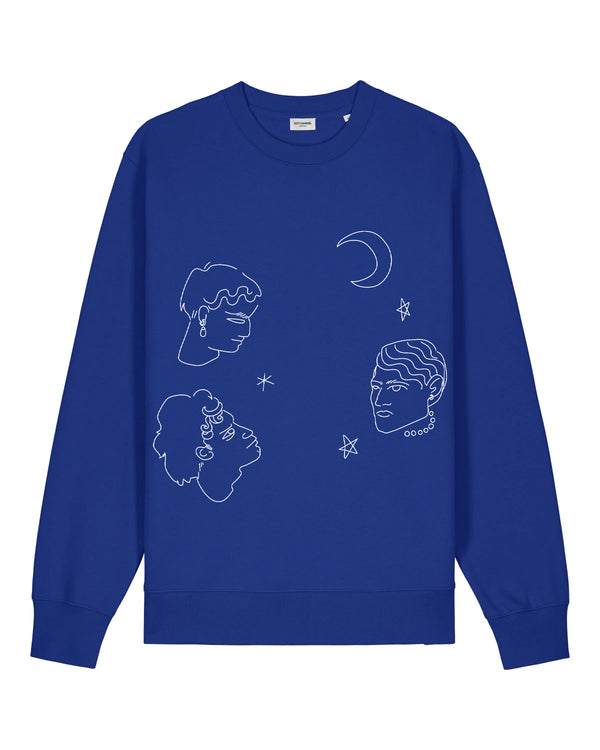 edithmarcel "Face and stars" Sweatshirt