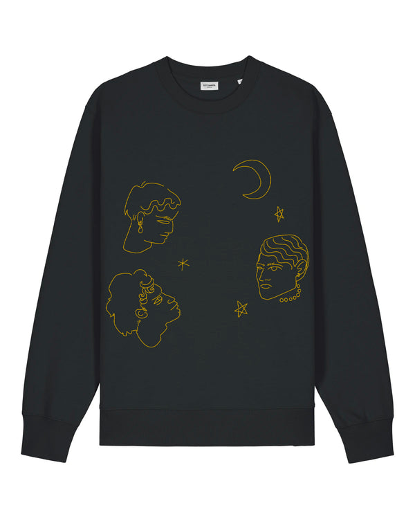 edithmarcel "Face and stars" Sweatshirt