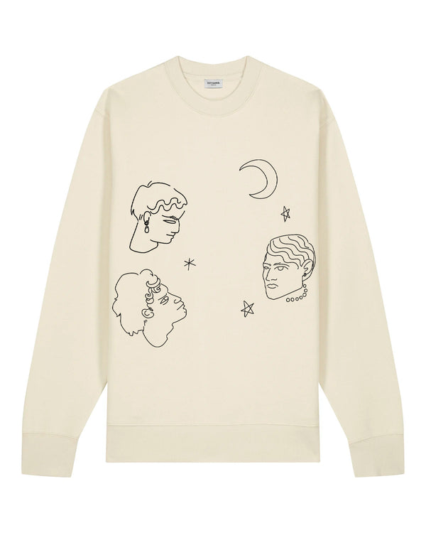 edithmarcel "Face and stars" Sweatshirt