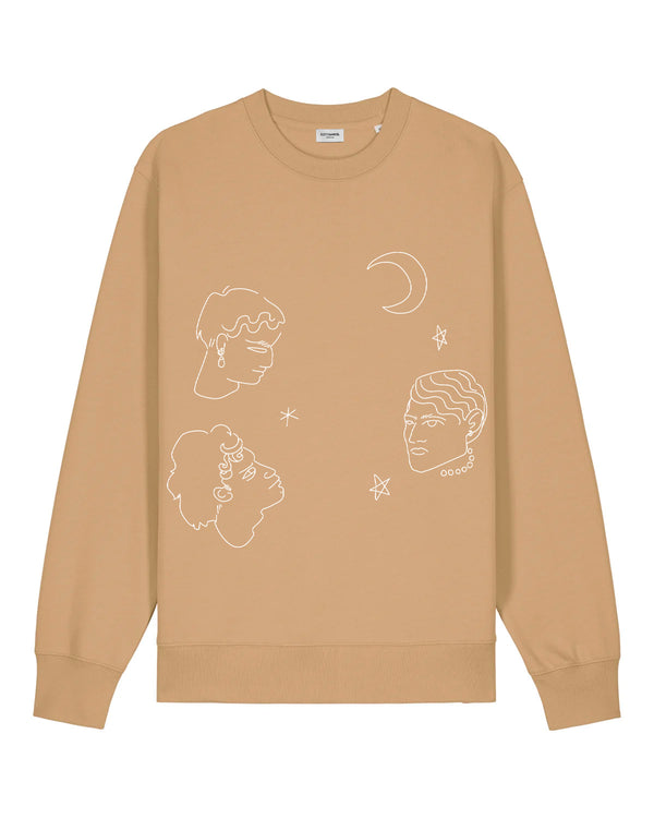 edithmarcel "Face and stars" Sweatshirt