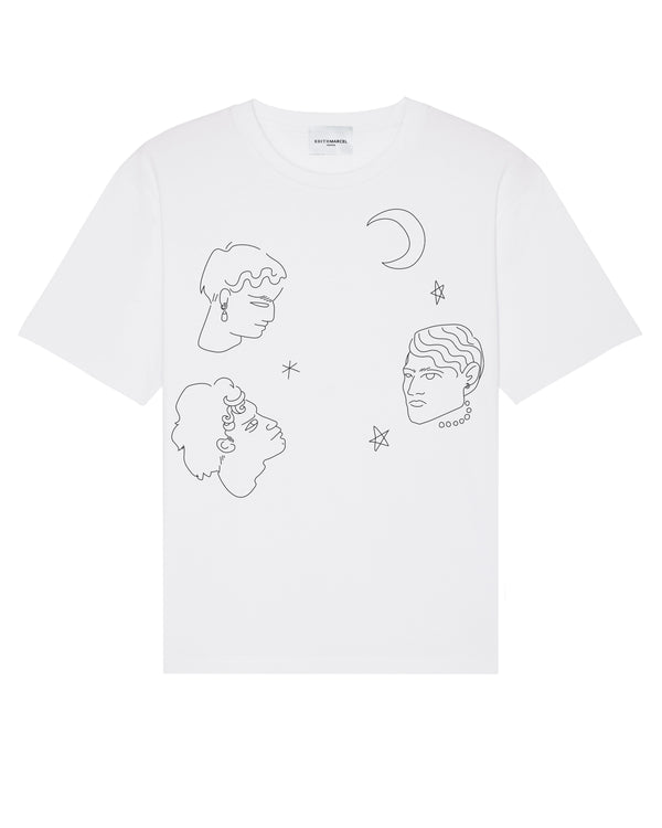 edithmarcel "Face and stars" t-shirt