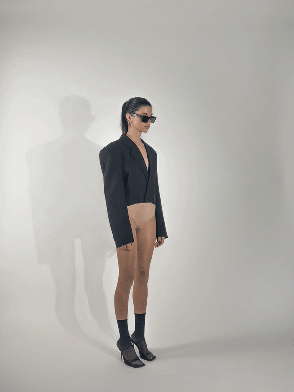 edithmarcel Linen crop jacket