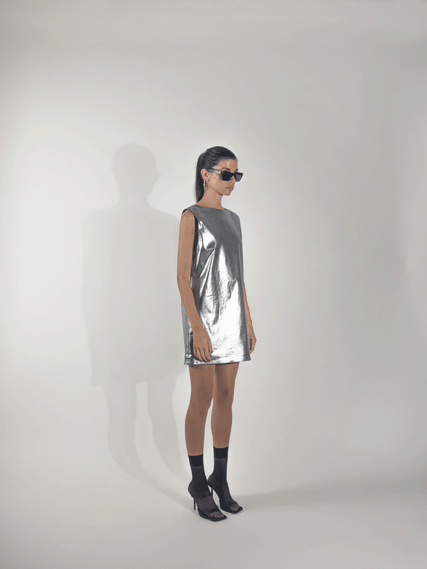 edithmarcel Silver denim dress