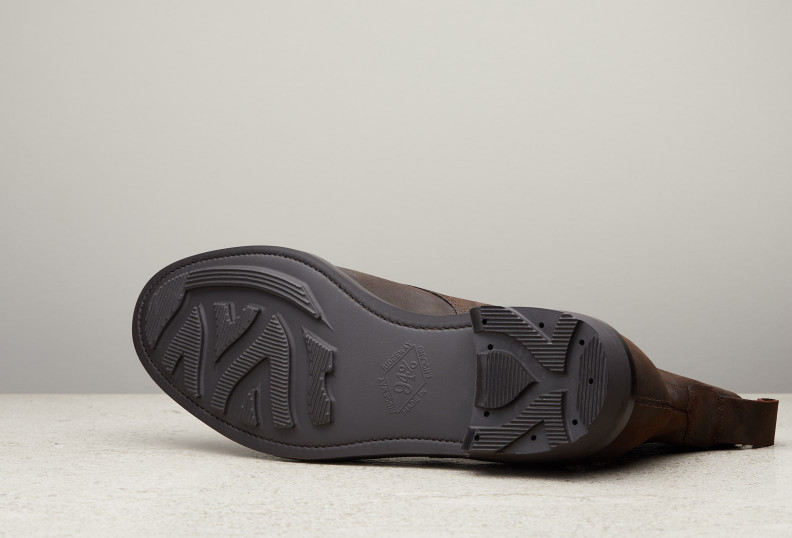 Edward Green Ambleside 72 Last — Iron Waxed Suede With Rugged Ridgeway Soles