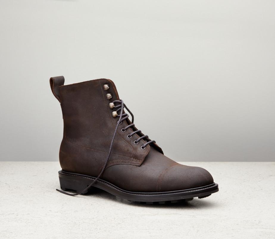 edward green Ambleside 72 Last — iron waxed suede with rugged ridgeway soles