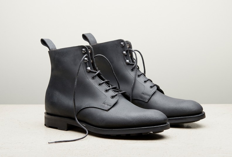 Edward Green Ardmore 303 Last — Coal Waxed Suede With Rugged Ridgeway Soles