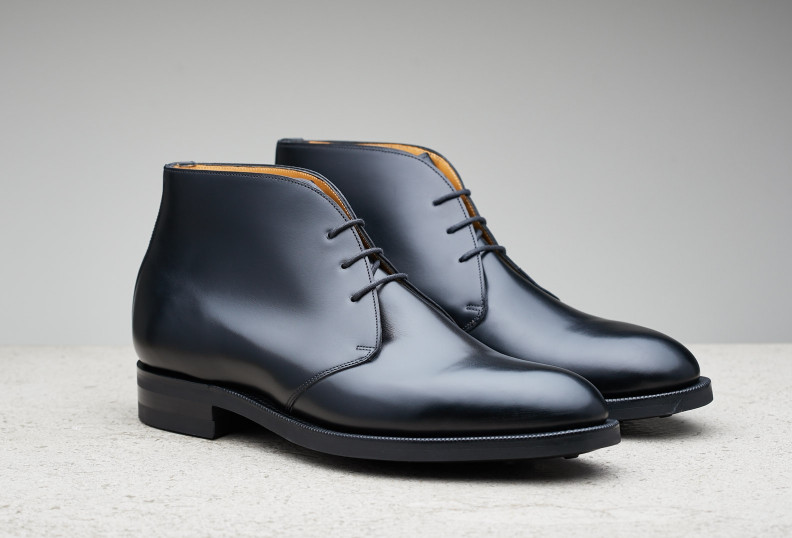 Edward Green Banbury 202 Last — Black Calf With Dainite Rubber Soles