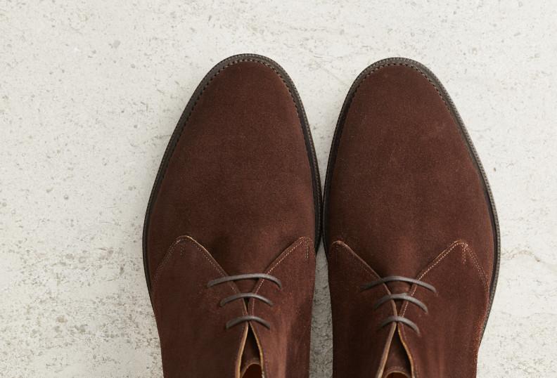 Edward Green Banbury 202 Last — Mink Suede With Dainite Rubber Soles