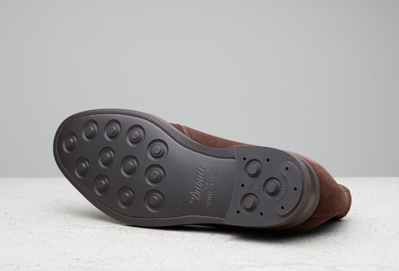 Edward Green Banbury 202 Last — Mink Suede With Dainite Rubber Soles