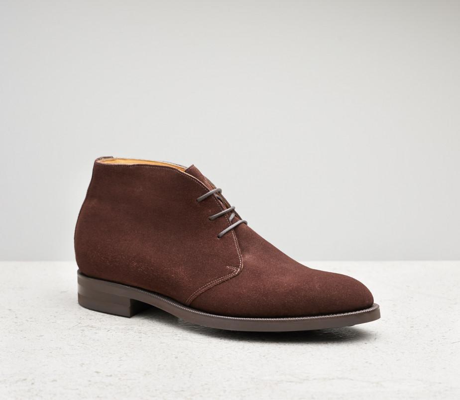edward green Banbury 202 last — mink suede with dainite rubber soles