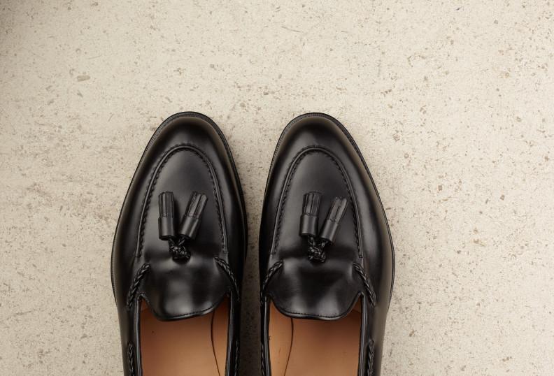 Edward Green Belgravia 184 Last — Black Calf With Light Leather Soles