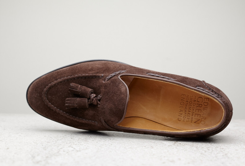 Edward Green Belgravia 184 Last — Mink Suede With Leather Soles