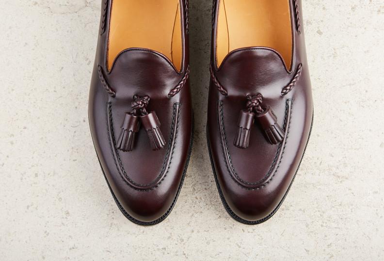 Edward Green Belgravia 184 Last — Nightshade Antique Calf With Slim Leather Soles