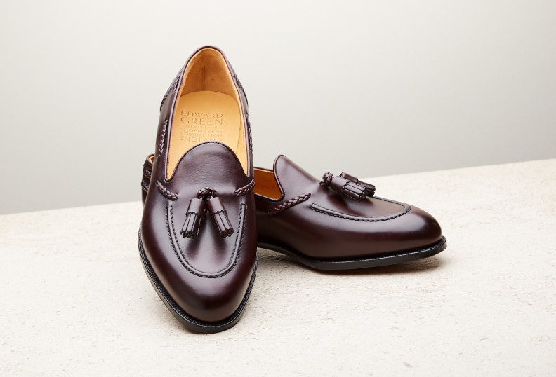 Edward Green Belgravia 184 Last — Nightshade Antique Calf With Slim Leather Soles