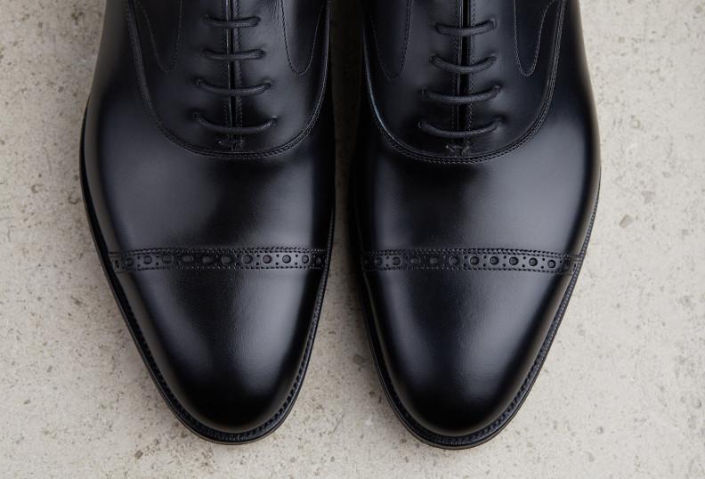 Edward Green Berkeley 82 Last — Black Calf With Leather Soles