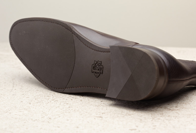 Edward Green Camden 82 Last — Dark Brown Utah With Slim Rubber Soles