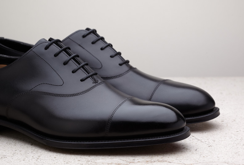 Edward Green Chelsea 202 Last — Black Calf With Single Leather Soles