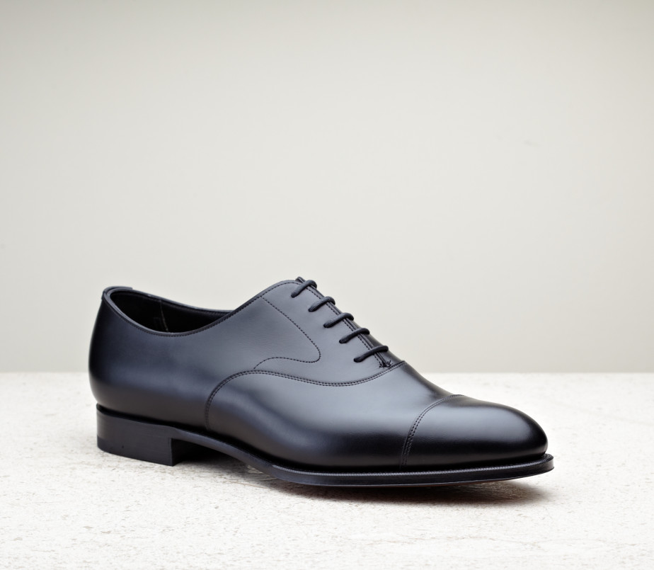 edward green Chelsea 202 last — black calf with single leather soles