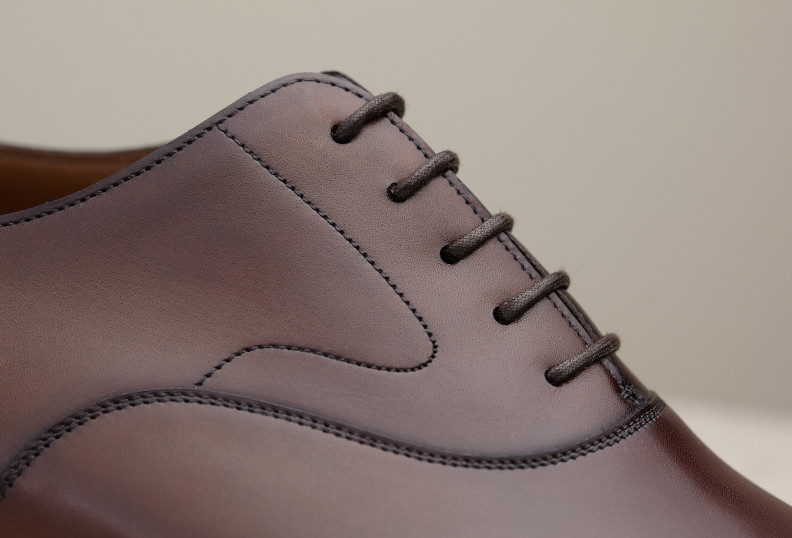 Edward Green Chelsea 82 Last — Dark Oak Antique Calf With Slim Rubber Soles