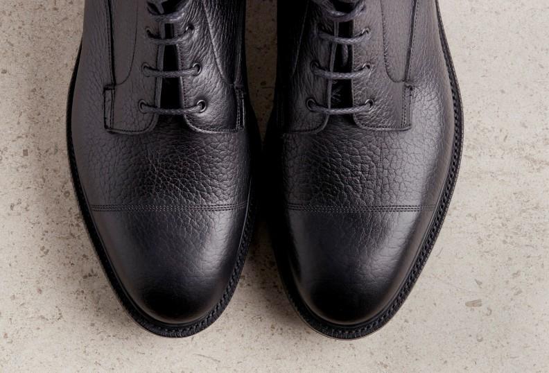Edward Green Connemara 303 Last — Black London Grain With Rugged Ridgeway Soles