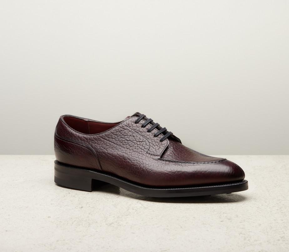edward green Dover 202 Last — aubergine london grain with dainite rubber soles