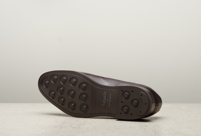 Edward Green Dover 202 Last — Dark Brown London Grain With Dainite Rubber Soles