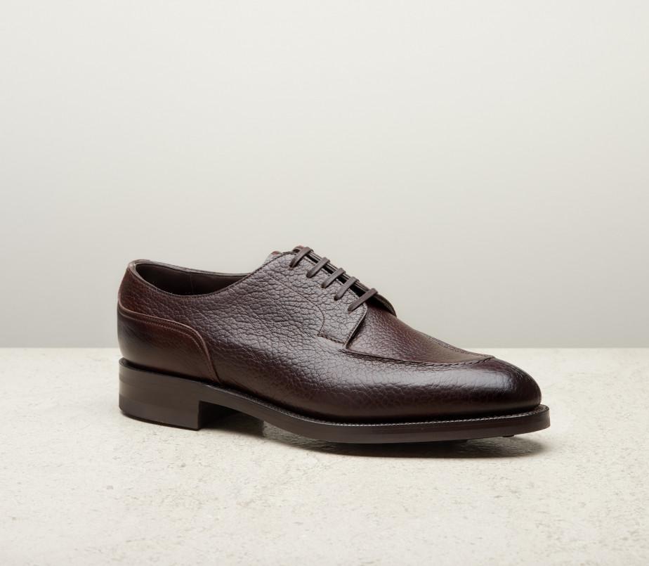 edward green Dover 202 Last — dark brown london grain with dainite rubber soles